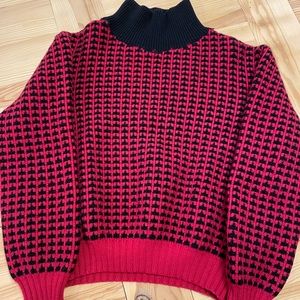 100% wool red vintage sweater